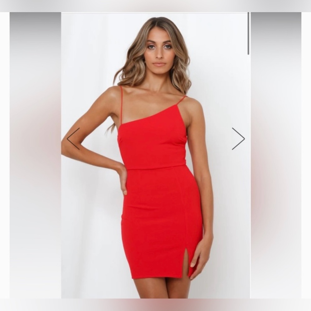 Showpo My Whole Heart Dress in Red